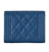 Chanel Boy Wallet, &pound;320, Accessories, Blue, Leather, Back view